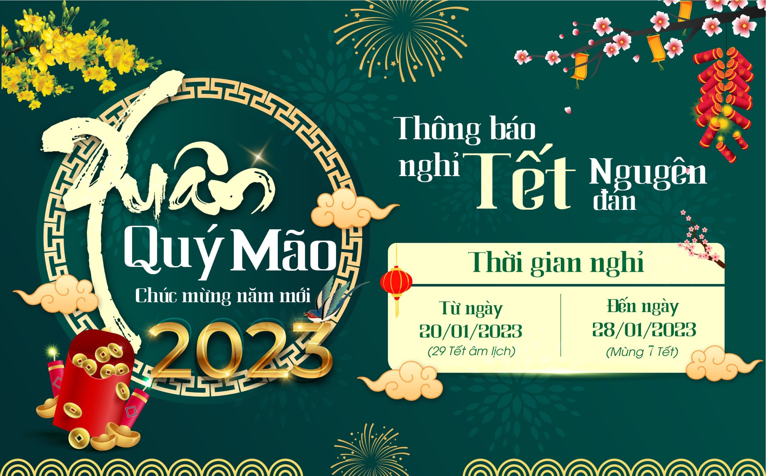 Thông Báo Nghỉ Tết Nguyên Đán Năm 2023 Siêu Thị Nhà Nông